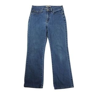 CC - Lee Natural Bootcut Jeans Womens SZ 6 Petite Medium Wash High Rise Waist